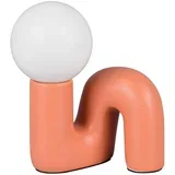 Oranžna keramična namizna svetilka (višina 21,5 cm) Quinn –