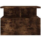 Viseći noćni ormarić boja dimljenog hrasta 40x31x27 cm drveni | shoptok.hr