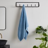 Catherine Lansfield Modra hitro sušeča frotirna bombažna brisača 90x140 cm Quick Dry – | Shoptok.si