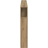  Uzglavlje s ormarićem boja hrasta 200x18,5x102,5 cm drveni | shoptok.hr