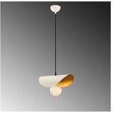 Opviq Vislica SIVANI bijelo/ zlatna, metal, 30 x 17 cm, visina 106 cm, dimenzija sjenila 30 x 17 x 10 cm, E27 40 W, Sivani - MR - 829 | shoptok.hr