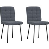 Maison Chic Jedilni stoli - Vzorci stoli 2 kosa temno siv žamet A526, (22031670) | Shoptok.si