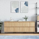 The Living Store Komoda 3 kosi sonoma hrast inženirski les - Komoda, (21835517) | Shoptok.si