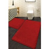 COLORS of - Red Red Bathmat Set (2 Pieces) | ePonuda.com