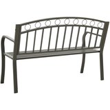  Vrtna klupa siva 120 cm čelična | shoptok.hr