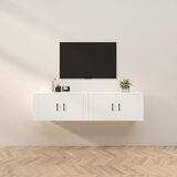 The Living Store Stenska TV omarica 2 kosa bela 80x34,5x40 cm - Stenska TV Omarica, (21376996) | Shoptok.si