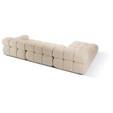 Micadoni Bež kotna sedežna garnitura iz tkanine bouclé (levi kot) Bellis – Home | Shoptok.si