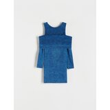Reserved - Haljina isprana izgleda - plava | shoptok.hr