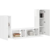  Set TV komoda Zidne 4 pcs Visoki sjaj bijela Konstruirano drvo | Eponuda.ba