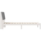  Konstrukcija postelje Bela 80 x 200 cm Masivno borovo les, (5000084288) | Shoptok.si