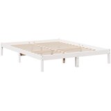  Dugi okvir kreveta bez madraca bijeli 160 x 220 cm od borovine | Eponuda.com