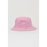 Hugo Blue Bombažni klobuk roza barva