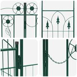  Vrtni lok s ključavnico Zelena 203 x 50 x 218 cm, (5000160765) | Shoptok.si