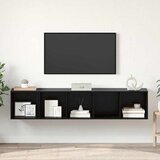  Set TV stalka Zidne 2 pcs Crni hrast Konstruirano drvo | shoptok.hr
