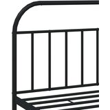 Metalni okvir kreveta uzglavlje i podnožje crni 193x203 cm | shoptok.hr