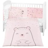 Kikka Boo komplet posteljina za krevetac 6u1 bear pink