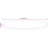 Stolna ploča Ø 70 x 2,5 cm okrugla od masivnog drva manga | shoptok.hr