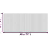  Pravokutni crni 80 x 200 cm od bambusa | shoptok.hr
