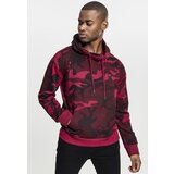 UC Men High Neck Camo Hoody Burgundy Camouflage Cene