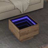 vidaXL Stranska miza artisan hrast 40 x 40 x 30 cm Konstruiran les Cene