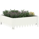  Ograda oko Travnjaka 4 kom. 60 x 60 x 20 cm Čelik Bijela | shoptok.hr