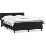 vidaXL Box spring postelja z vzmetnico črna 160x210 cm žamet | Shoptok.si