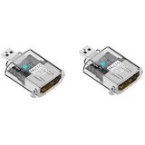 INF D-tip moški na HDTV ženski adapter (2-pack) 8K@60Hz HDMI2.1 Transparent, (5000326804) Cene