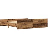  Krevetna konstrukcija s uzglavljem Staro drvo 203 x 203 x 50 cm | shoptok.hr