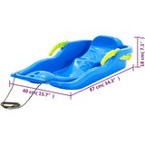 Sanjke s kočnicama plave 87 x 40 x 18 cm od polipropilena | shoptok.hr