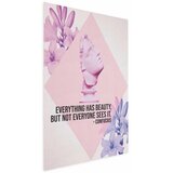  Plakat - Confucius on Beauty - a bust in pink with flowers and a quote 60x90 Bez okvira | shoptok.hr