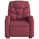  Naslanjač s funkcijo vstajanja vinsko rdeče blago | Shoptok.si