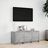 TV ormarić s LED svjetlima boja betona 97x34x40 cm drveni | shoptok.hr