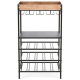 YES EVERYDAY Crna metalna vitrina za vino broj boca 15 kom, 48,5x84,5x34 cm Isaac – | shoptok.hr