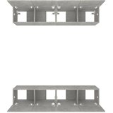 TV ormarići 4 kom Siva betona 80x30x30 cm konstruirano drvo | Eponuda.ba