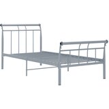 The Living Store Posteljni okvir siv kovinski 100x200 cm - Posteljni Okvir, (21529162) | Shoptok.si