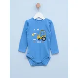 Bodi sa dugim rukavima za bebe, Plavi