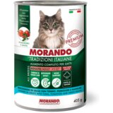 Morando Tradizioni Cat Adult kosi tune, paradižnik in stroki v omaki 405 g konze Cene