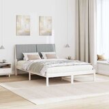  Konstrukcija postelje Bela 135 x 190 cm Masivno borovo les, (5000084103) | Shoptok.si