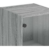  Visoka komoda sa staklenim vratima boja hrasta 35 x 37 x 142 cm | shoptok.hr