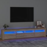 vidaXL TV ormarić s LED svjetlima boja hrasta sonome 210x35x40 cm Cijene