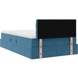  Krevet s prostorom za pohranu s LED-om Plava 120 x 190 cm | shoptok.hr