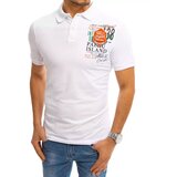 DStreet Koszulka polo z nadrukiem biała | Shoptok.si