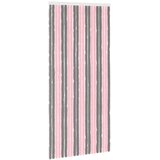 vidaXL Zavjesa protiv insekata Chenille Srebrno siva i ružičasta - Srebrno siva i ružičasta (dvostripa) 90 x 200 cm | shoptok.hr