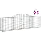  Lučne gabionske košare 4 kom 300x30x80/100 cm pocinčano željezo | shoptok.hr