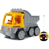 Kamion kiper na daljinsko upravljanje sa figurom radnika - sivo/žuti | shoptok.hr