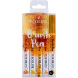  Vodene olovke Ecoline Brush Pen Earth | Set od 5 komada (Royal Talens) KORIŠTENO Cijene