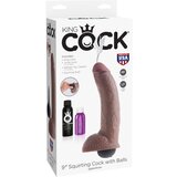 King Cock Dildo Squirting With Balls Brown 9'' | Shoptok.si