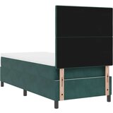  Uzglavlje s madracem Tamno zelena 100x200 cm Baršun | shoptok.hr