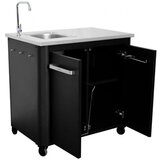Cozze miza z inox ploščo, koritom in armaturo, 90x60x90 cm, 90529 | Shoptok.si