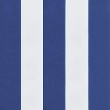  Jastuk za vrtnu klupu plavo-bijeli prugasti 200x50x4 cm tkanina | shoptok.hr